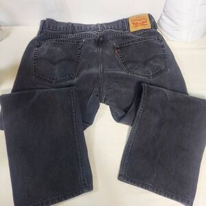 Levi Strauss & Co 505 Mens Dark Wash Straight Leg Denim Jeans W38 L29 (38×27)